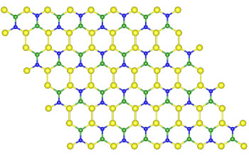 The atoms in the new structure