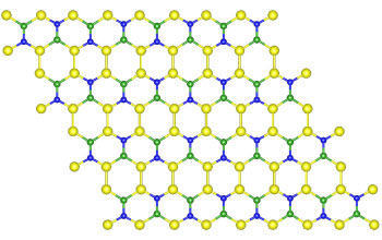 The atoms in the new structure