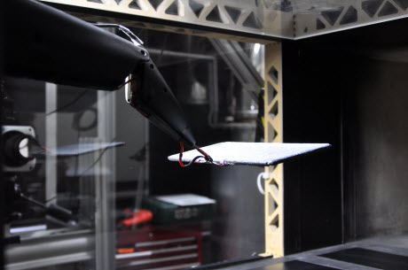 Wind tunnel testing of the membrane