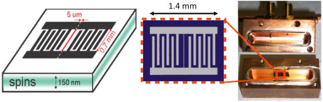 A silicon sample doped with bismuth atoms
