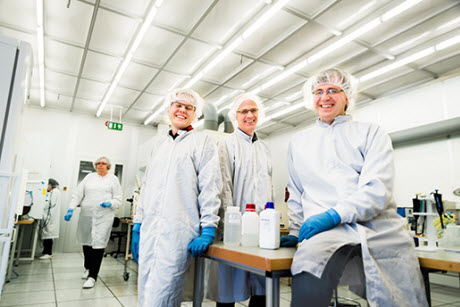 Part of the research group at Laboratory of Organic Electronics: Jesper Edberg, Isak Engquist, and Xavier Crispin