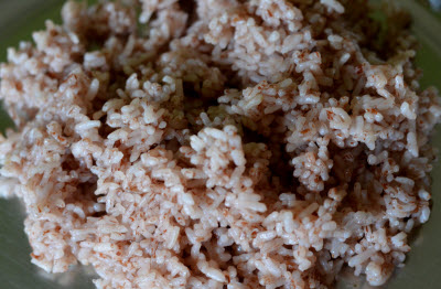 cooked brown rice