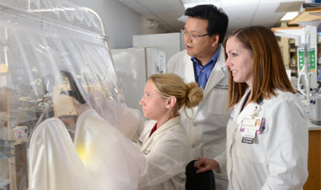 Laura Coughlin, Dr. Andrew Koh, and Dr. Tiffany Simms-Waldrip