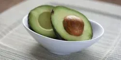 Avocado in a white bowl