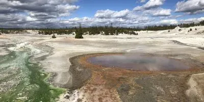 Norris Geyser Basin in Yellowstone National Park