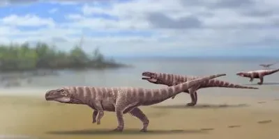 illustration of ancient crocodile