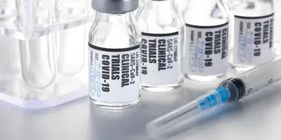 example of vials for COVID-19 vaccine clinical trials