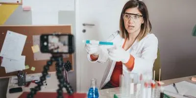 scientist working remotely