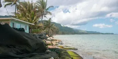 Erosion in residential area