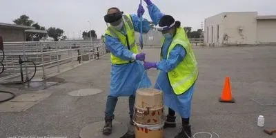 Sampling wastewater for COVID-19 virus