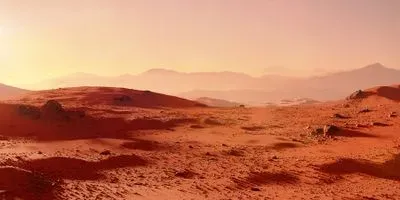 illustration of Martian landscape