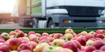 Apples in a cart