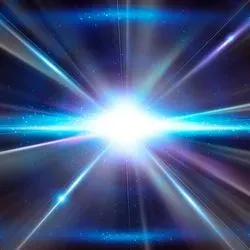 Image of light in a sychrotron