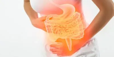 Image of women with intestinal pain