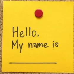 Image of a sticky note on a board