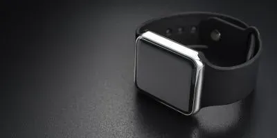 Smartwatch on a black background