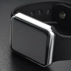 Smartwatch on a black background