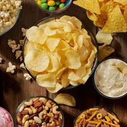 Image of a bunch of sweet and salty snacks