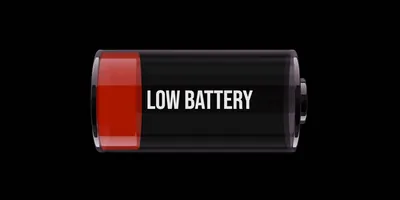 Low battery charge image from a phone