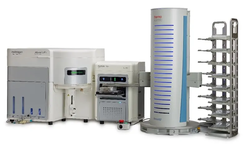 A photo of the Thermo Fisher Scientific Invitrogen™ Attune™ CytPix™ flow cytometer 