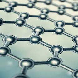 Computer image of single atom thick material