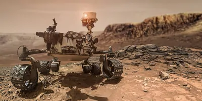Mars rover, Perserverance, on mars