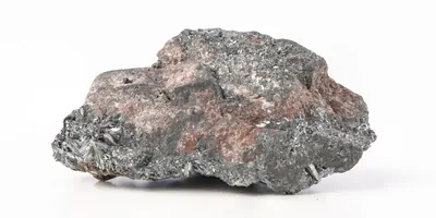 Manganese dioxid on a white background