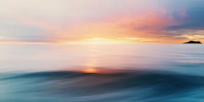 sun set over the ocean