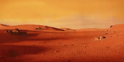 Photo of the martian landscape