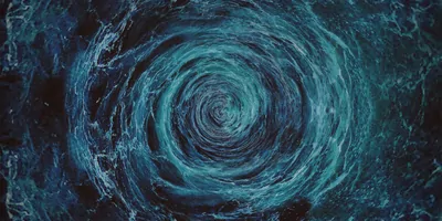 A whirlpool of water