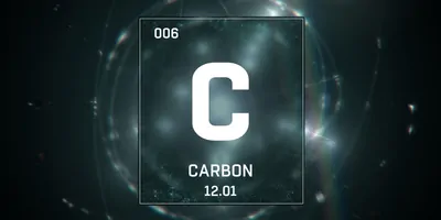 Abstract image of the periodic table element carbon