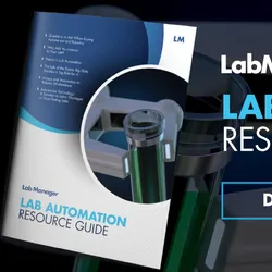 a cover of the lab automation resource guide