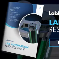 the cover of the lab automation resource guide