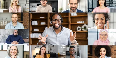 People on a video call