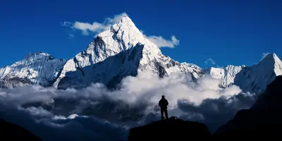 Climber in Mount Everest,Himalayan