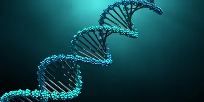 3d illustration DNA molecules