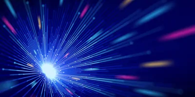 Colorful Technology Abstract Light Tunnel
