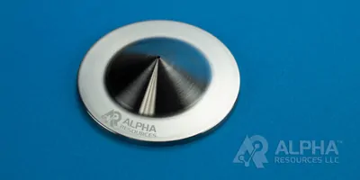 Alpha resource product on a blue background