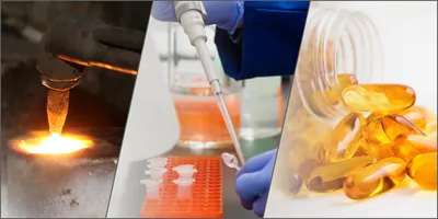 Banner illustrating different applications that involve ICP-MS