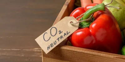 Local vegetables labeled as being carbon neutral