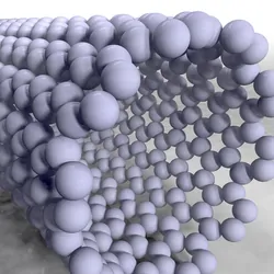 Computer image of a carbon nanotube