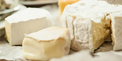 Assortment of soft cheeses
