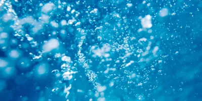 Air bubbles in water