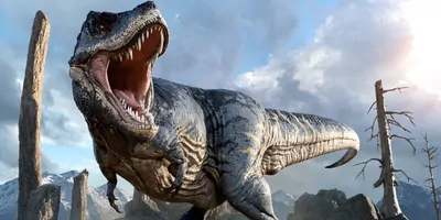 ARtist depiction of a tyrannosaurus rex