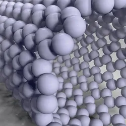 Computer image of a nanotube