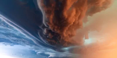 Beautiful and dense storm clouds