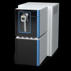The new Orbitrap Astral mass spectrometer on a black background