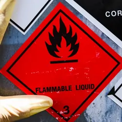 WHMIS signs denoting hazardous chemicals 