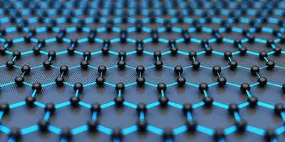 Computer graphic of graphene sheet 