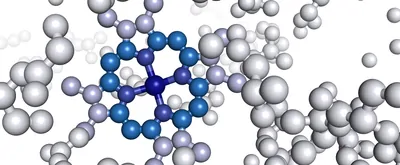 Illustration of inside a protein molecule